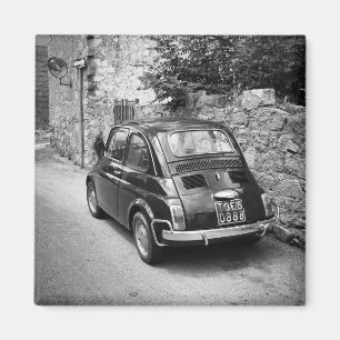 Íman Veículo FIAT 500 a preto e branco