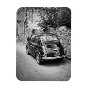 Íman Veículo FIAT 500 a preto e branco