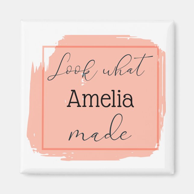 Íman Veja O Que Fiz Personalizado (Frente)