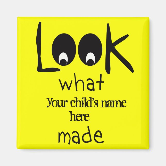 Íman Veja Personalizável O Que Fiz Com O Magnete De Ref (Frente)