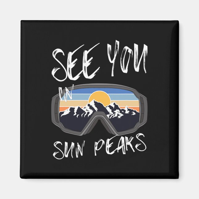 Íman Vejo Você Em Óculos De Esqui De Picos Sun (Frente)