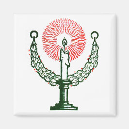 Íman Vela de Natal Tradicional