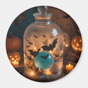 Íman Velas de abóboras de Halloween Cute Spooky Arte Fe