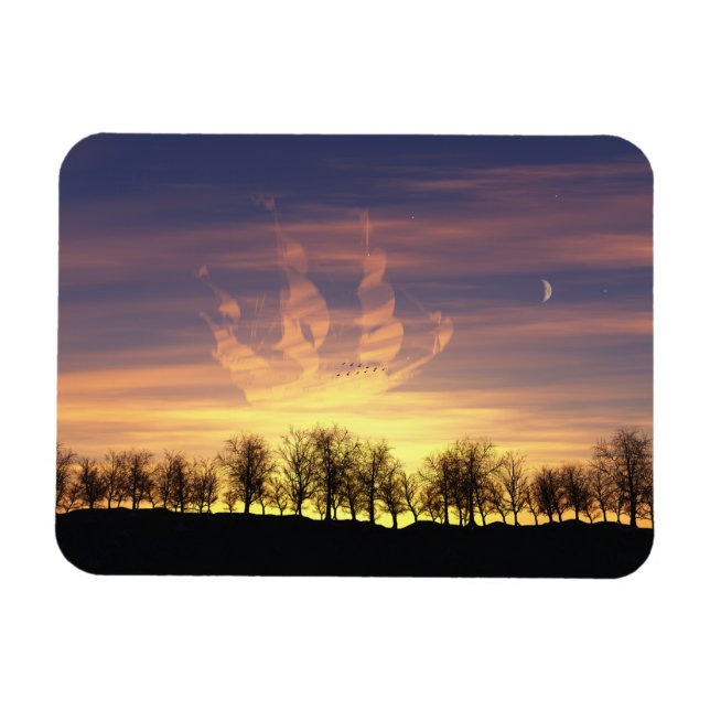 Íman Veleja o ímã flexível do céu noturno (Horizontal)