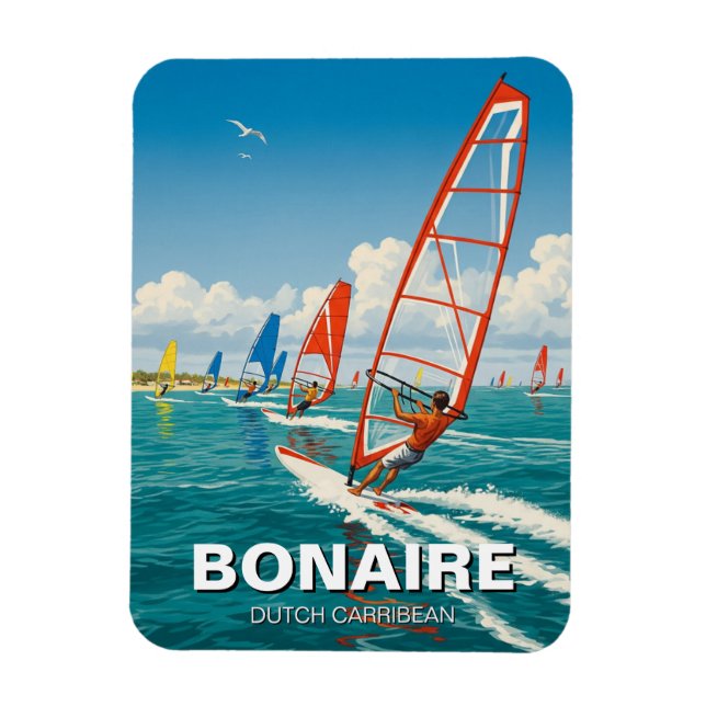 Íman Velejadores em Bonaire Caribe Holandês (Vertical)