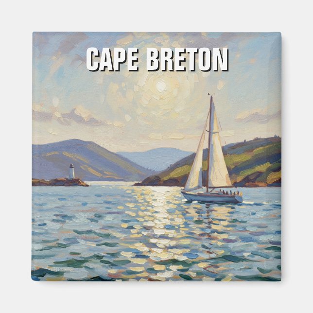 Íman Velero na Ilha Cape Breton Canadá (Frente)