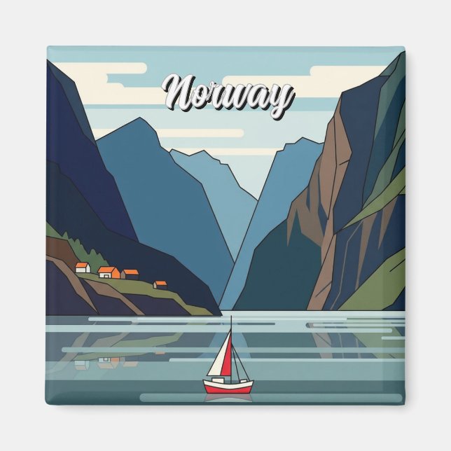 Íman Velero no fiorde da Noruega (Frente)