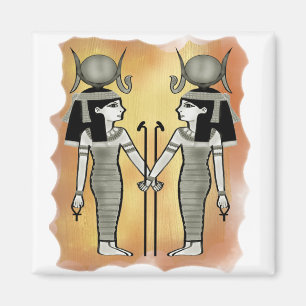 Íman Velha arte Hathor deusa do amor deus egípcio