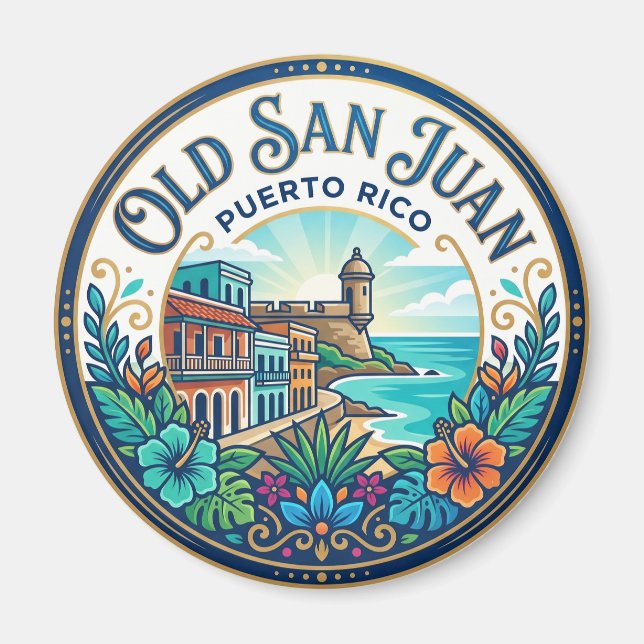 Íman Velho San Juan Porto Rico (Frente)