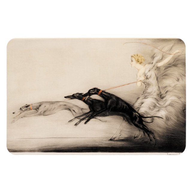 Íman Velocidade II, Vitesse, 1933, por Louis Icart (Horizontal)