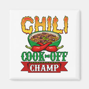 Íman Vencedor da Competição Chilli Cook Off Champ