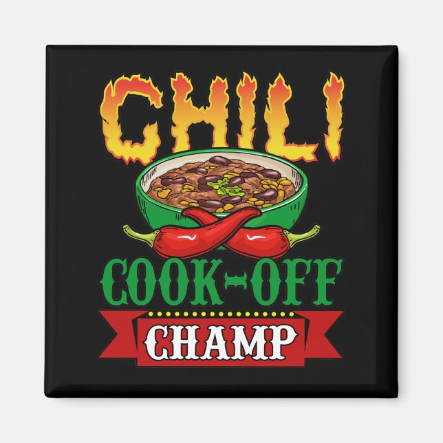 Íman Vencedor da Competição Chilli Cook Off Champ (Frente)