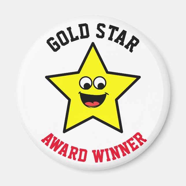 Íman Vencedor do Prêmio Dourado Star (Frente)