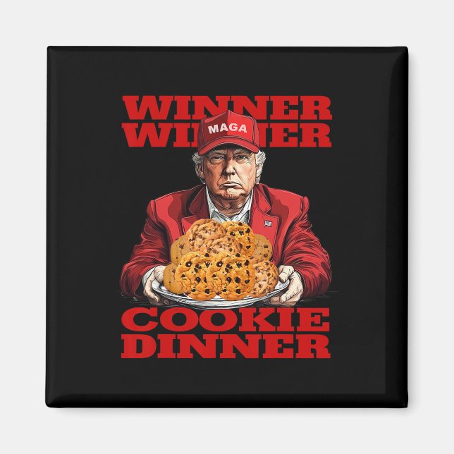 Íman Vencedor Janto Cookie Funny Trump 2024 47th (Frente)
