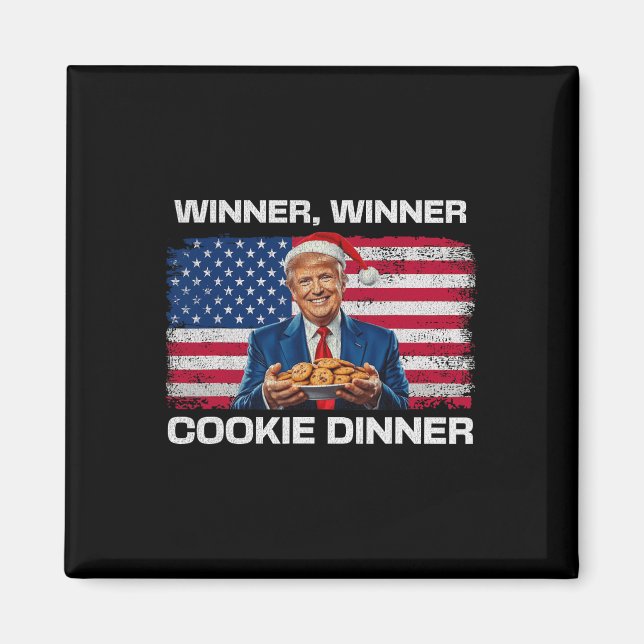 Íman Vencedor Janto Cookie Funny Trump 2024 47th (Frente)