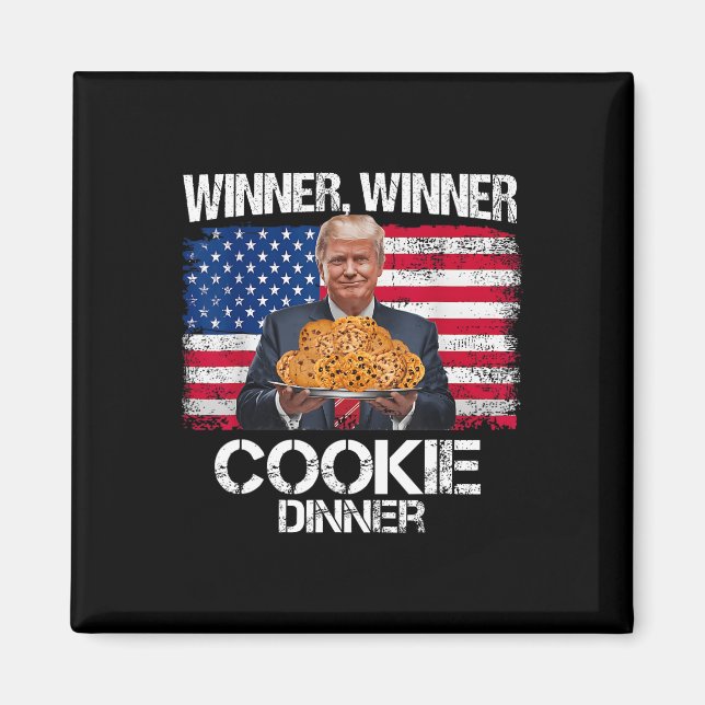 Íman Vencedor Janto Cookie Funny Trump 2024 47th (Frente)