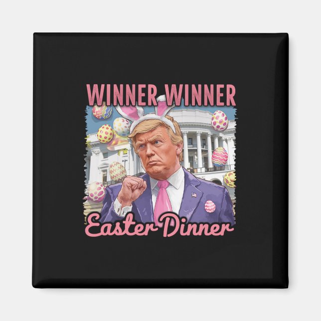 Íman Vencedor Vencedor Jantar de Páscoa Presidente Trum (Frente)