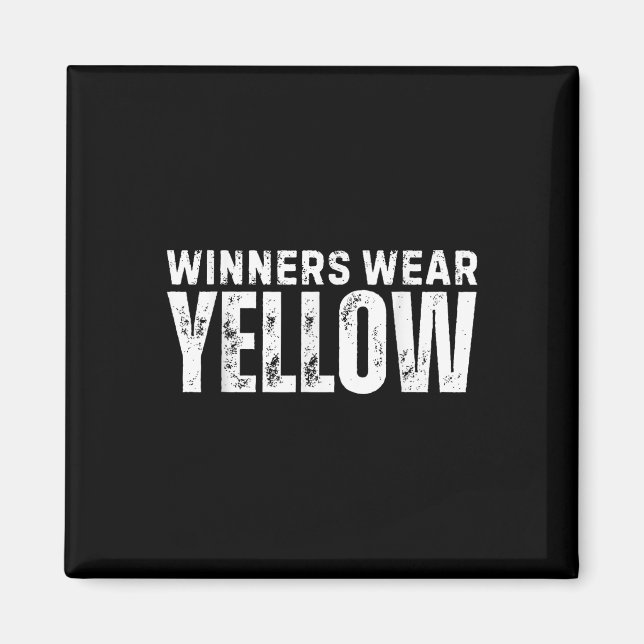 Íman Vencedores Vestem Espírito Amarelo Visto Equipe Co (Frente)