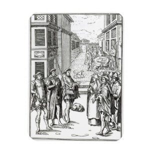 Íman Venda pelo Crier de cidade, após um woodcut 'no