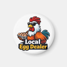 Íman Vendedor local de ovos, gângster, galo.