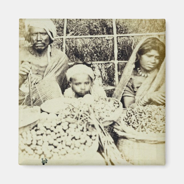 Íman Vendedores de legumes e Frutas hindus em Madras, 1 (Frente)