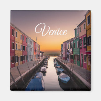 Íman Veneza Itália | Modelo de Texto e Imagem