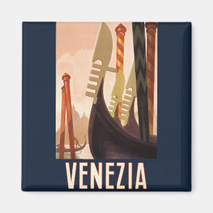 Íman Veneza Itália Viagem Arte Gôndola Veneza Antiga