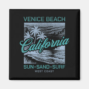 Íman Veneza Praia Califórnia Sol Areia Surf Oeste Vinta