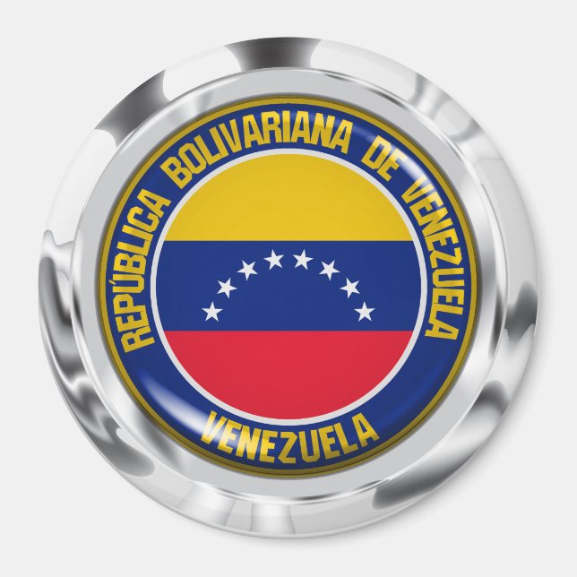 Íman Venezuela Round Emblem (Frente)