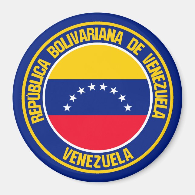 Íman Venezuela Round Emblem (Frente)