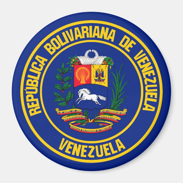 Íman Venezuela Round Emblem (Frente)