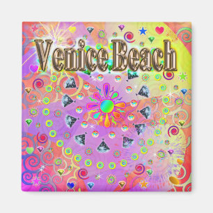 Íman Venice Beach Lucky Ouro Magnet