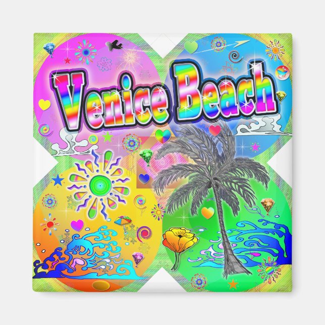Íman Venice Beach Quadro Seasons Magnet (Frente)