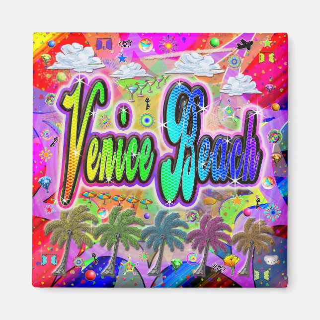 Íman Venice Beach Vista Express Magnet (Frente)