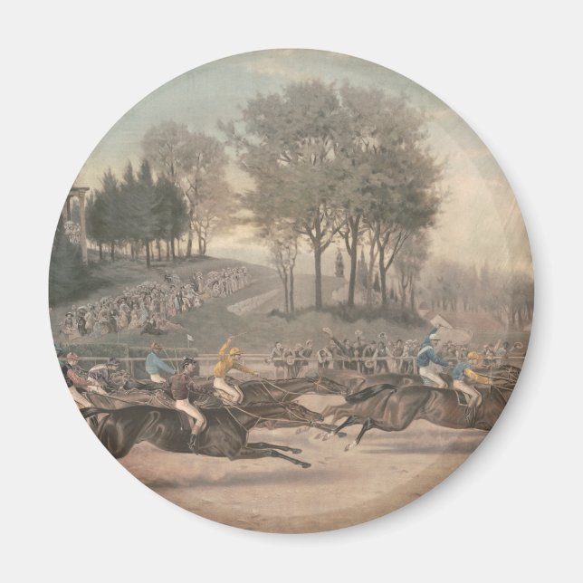 Íman Ventilador de corrida de cavalos TOP (Frente)