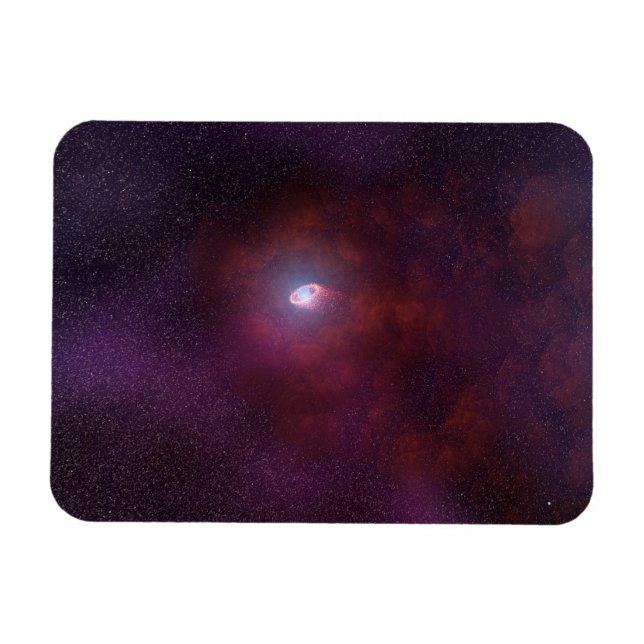 Íman Vento Pulsar De Uma Estrela De Neutron. (Horizontal)