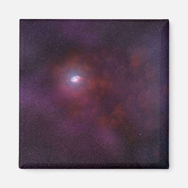 Íman Vento Pulsar De Uma Estrela De Neutron. (Frente)