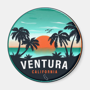 Íman Ventura California Retro Sunset Souvenirs