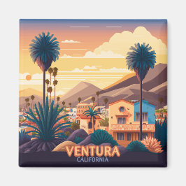 Íman Ventura Sunset Mounts Sul da Califórnia Retro