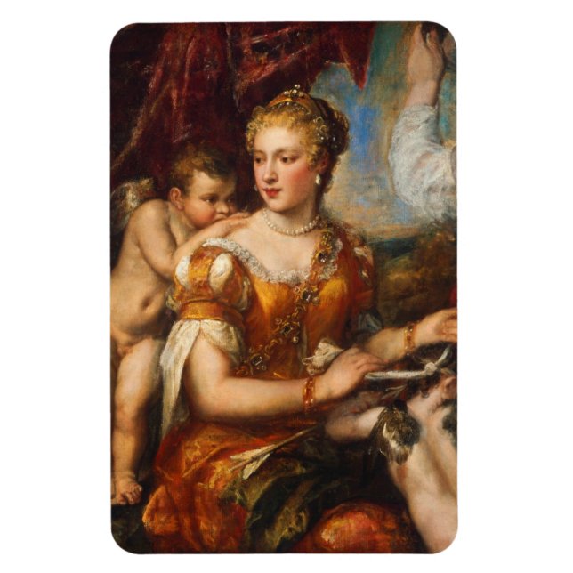 Íman Venus Blindfolding Foto Foto Cupid Magnet (Vertical)