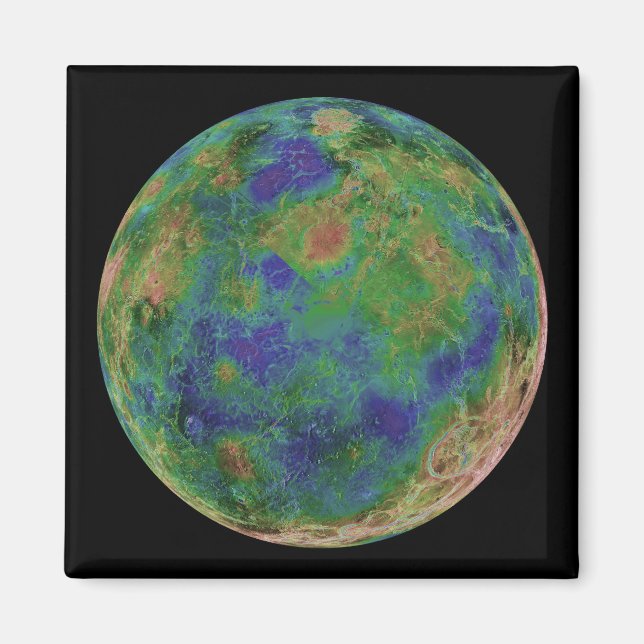 Íman Vênus centrado no Polo Sul (Frente)