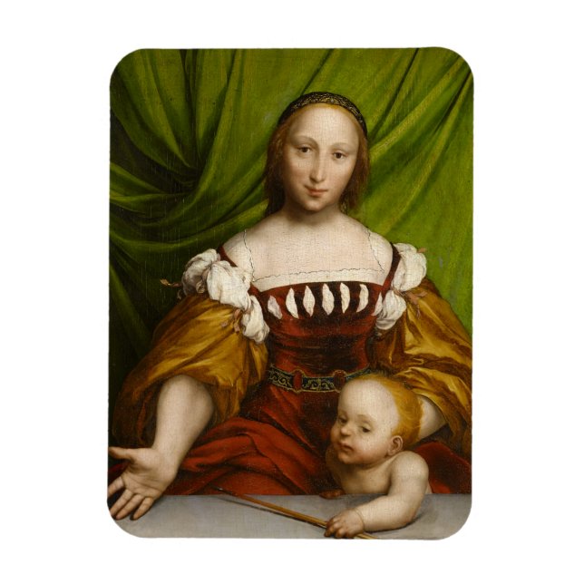 Íman Vênus com Cupido, 1526-28 (óleo sobre madeira de l (Vertical)