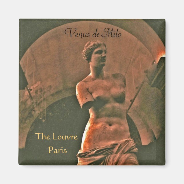 Íman Venus de Milo Louvre Magnet (Frente)
