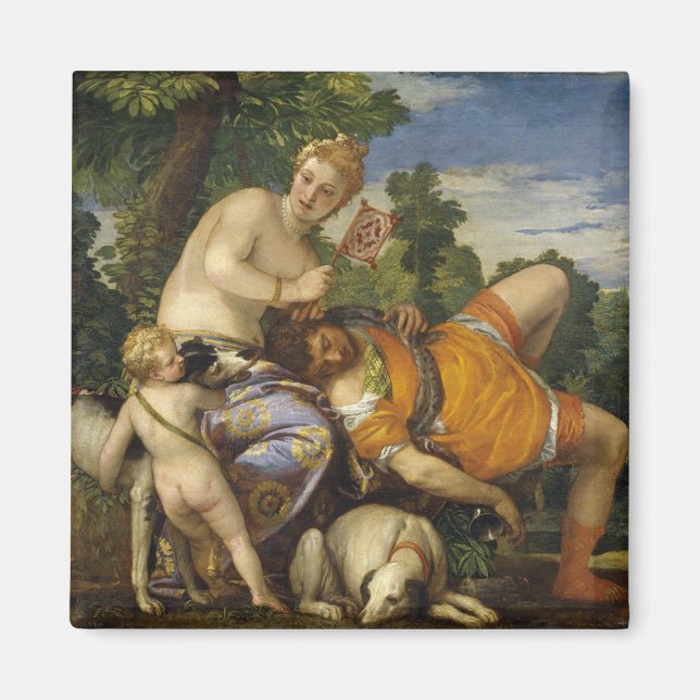 Íman Vênus e Adonis (por Paolo Veronese) (Frente)
