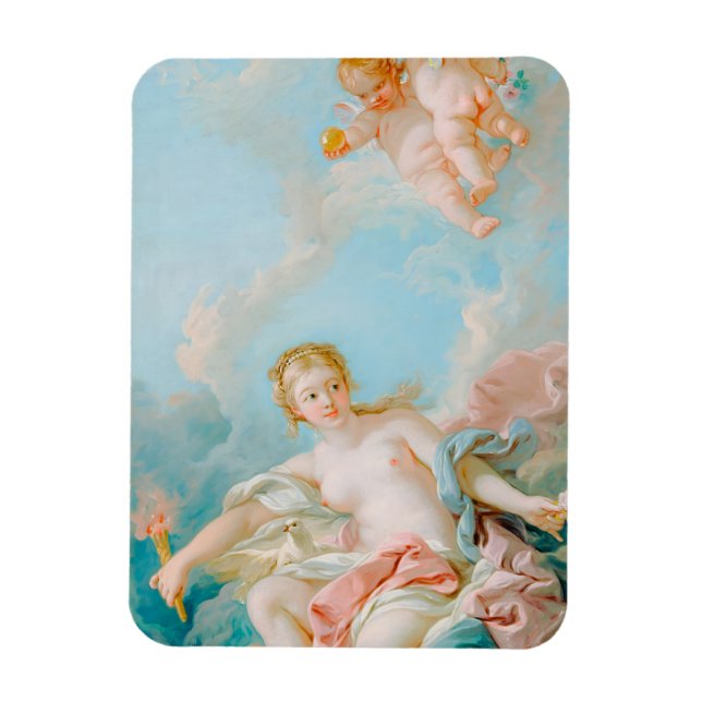 Íman Vênus nas ondas de François Boucher (Vertical)