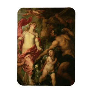 Íman Venus que pede Vulcan a armadura de Aeneas (óleo