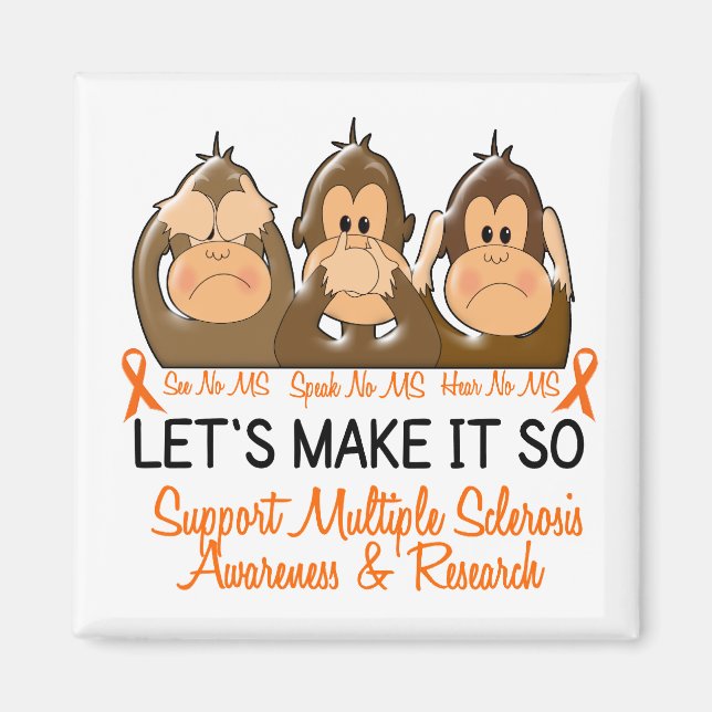 Íman Ver Falar Sem Esclerose Múltipla MS 2 (Frente)