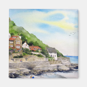 Íman Verão em Runswick Bay Inglaterra Farida Greenfiel