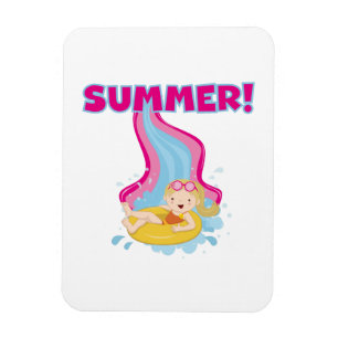 Íman Verão louro da menina