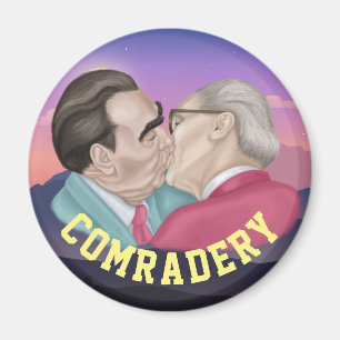 Íman Verdadeira Comraderia - Brezhnev beijando Honecker